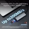 USB Type-C -keskitin TP-Link UH7021C — HDMI, USB 3.2 Gen1, USB 2.0, SD/microSD, 5000 Mbit/s, alumiini musta