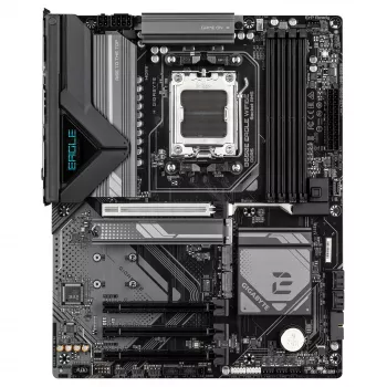 GIGABYTE B650E EAGLE WIFI6E emolevy - AMD Ryzen 9000 -sarjan suorittimet, 8+2+2 vaiheen VRM, jopa 8200MHz DDR5 (OC), 1xPCIe 5.0 + 2xPCIe 4.0 M.2, 2.5GbE LAN, WIFI 6E, USB 3.2 Gen 2
