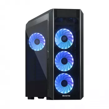 Chieftec Scorpion 3 GL-03B-OP Midi Tower -tietokonekotelo, ATX/MicroATX/Mini-ITX, musta, RGB, lasipaneelit