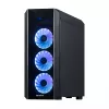 Chieftec Scorpion 3 GL-03B-OP Midi Tower -tietokonekotelo, ATX/MicroATX/Mini-ITX, musta, RGB, lasipaneelit