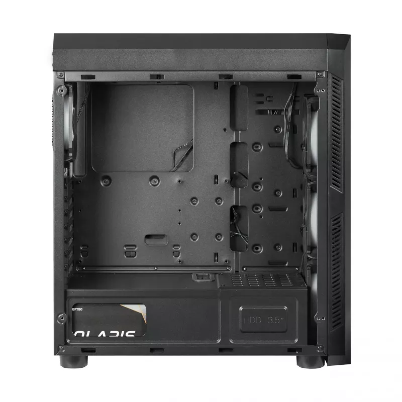 Chieftec Scorpion 3 GL-03B-OP Midi Tower -tietokonekotelo, ATX/MicroATX/Mini-ITX, musta, RGB, lasipaneelit