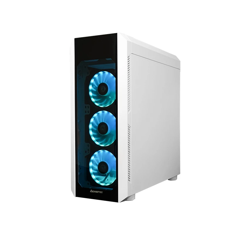 Chieftec GL-03W-OP tietokonekotelo Midi Tower valkoinen