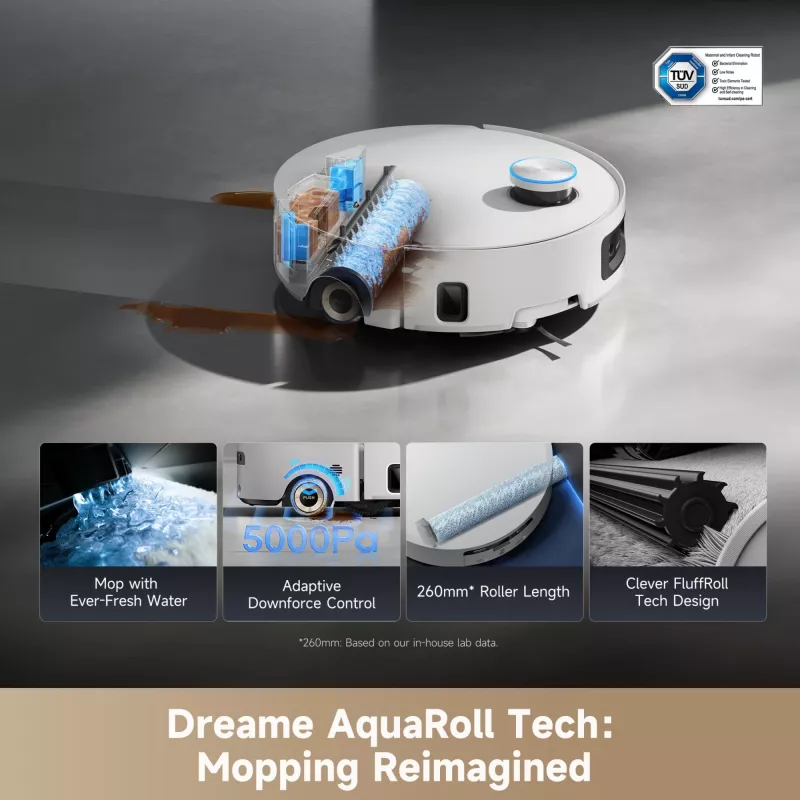 Imurirobotti Dreame Aqua10 Ultra Roller Complete valkoinen