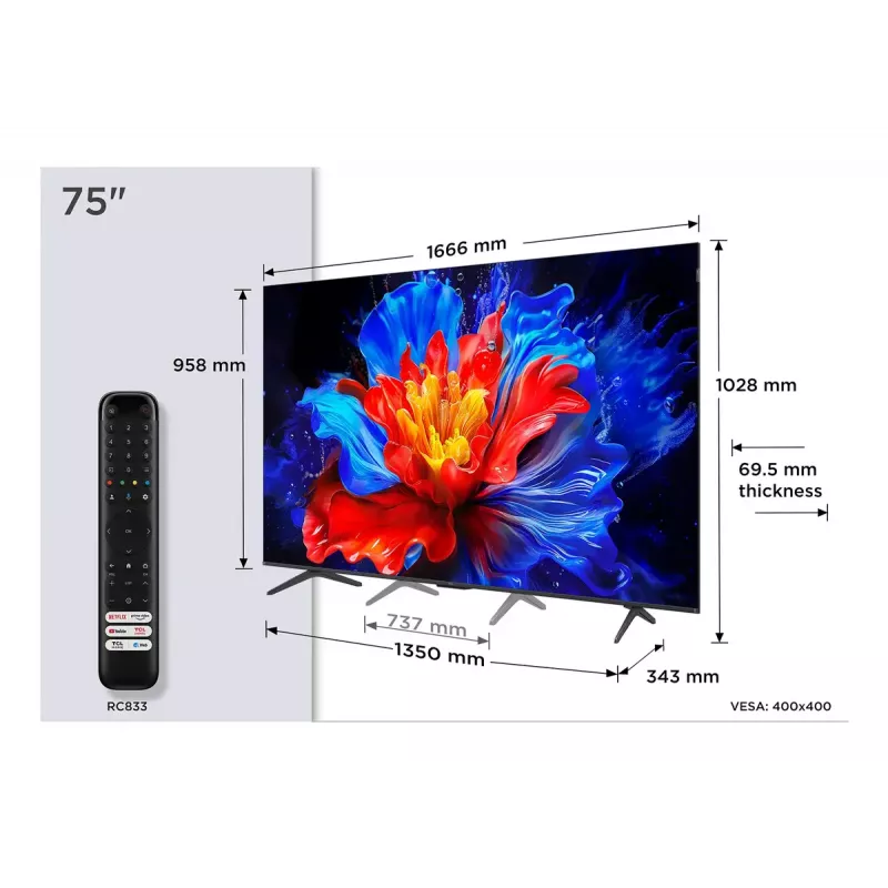 Televisio TCL P8K 75