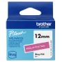 Tulostinauha Brother BTAG-P35 valkoinen roosa 1,2 cm 4 m