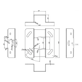 Kattoteline Multibrackets M Universal Projector 200 hienosäädöllä