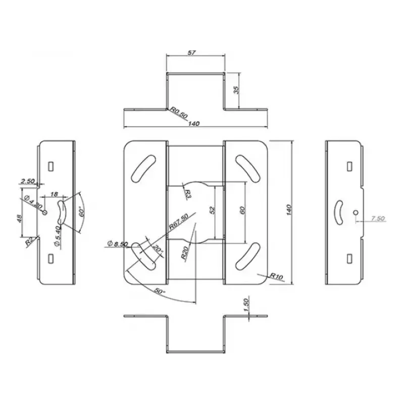 Kattoteline Multibrackets M Universal Projector 200 hienosäädöllä