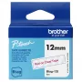 Tulostinauha Brother BTAG-132 punainen läpinäkyvä 1,2 cm 4 m