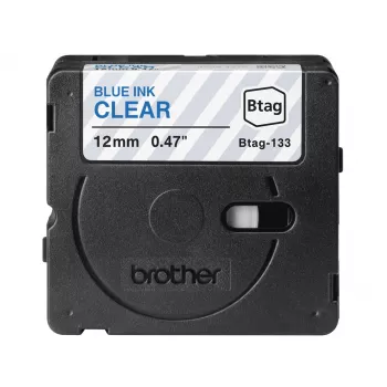 Brother BTAG-133 tulostinauha sininen läpinäkyvä