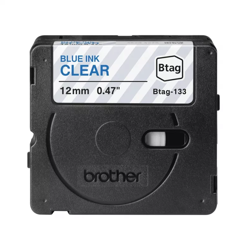 Brother BTAG-133 tulostinauha sininen läpinäkyvä