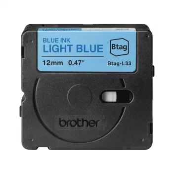 Tulostinauha Brother BTAG-L33 sininen vaaleansininen 1,2 cm 4 m