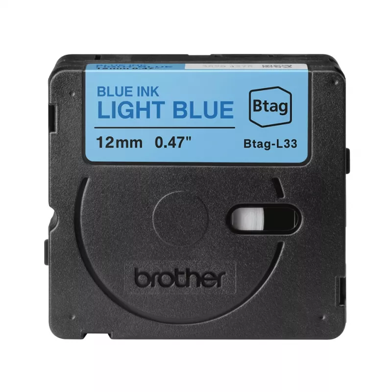 Tulostinauha Brother BTAG-L33 sininen vaaleansininen 1,2 cm 4 m