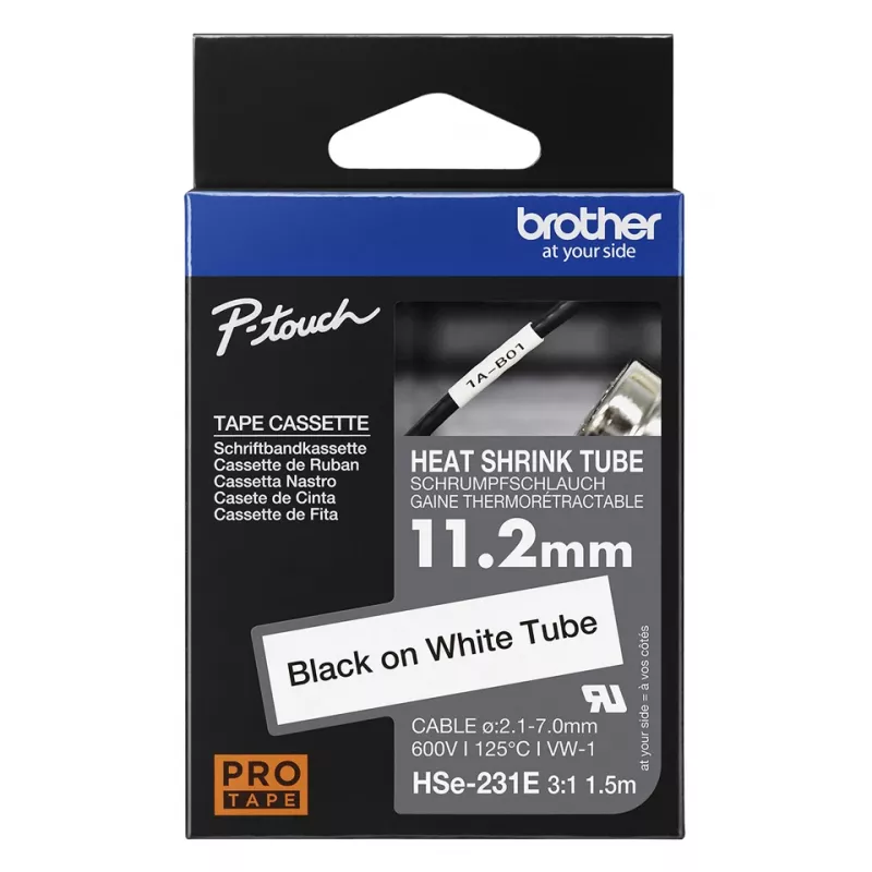 Tulostinauha Brother HSE-231E musta
