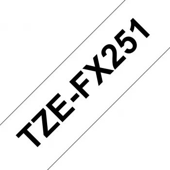 Laminointinauha Brother TZEFX251 musta valkoiselle 2,4 cm
