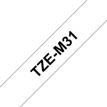 Brother TZE-M31 merkkinauha musta läpinäkyvälle