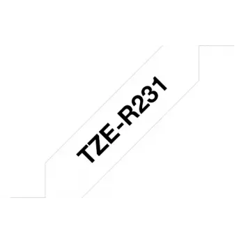 Brother TZE-R231 merkkinauha musta valkoiselle