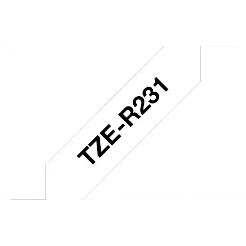 Brother TZE-R231 merkkinauha musta valkoiselle