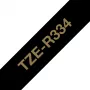 Brother TZE-R334 merkkinauha kulta mustalle