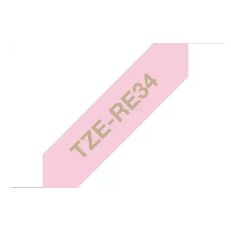 Brother TZE-RE34 tarratulostinnauha kulta pinkille