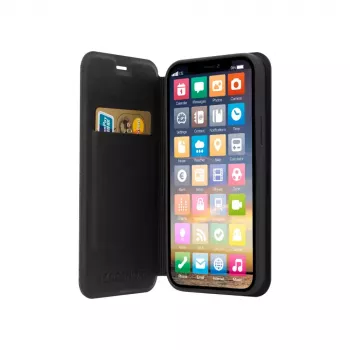 Lompakkokotelo Screenor 30149SC iPhone 16 musta 15,5 cm