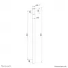 Neomounts ACL25-500BL jatkovarsi kattoteline projektorille - korkeus 89 cm