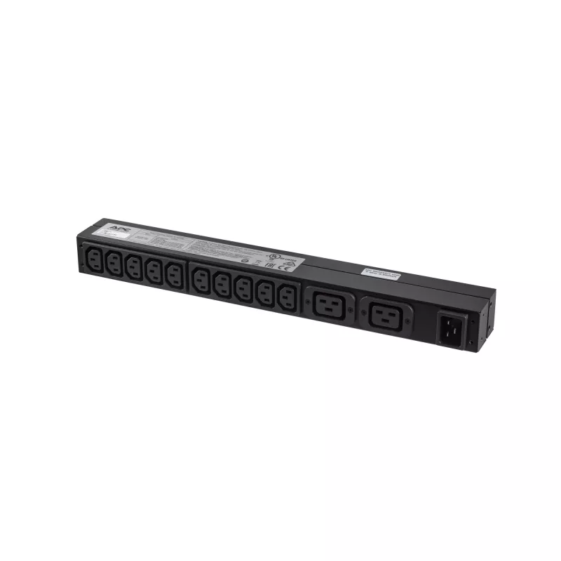 APC RACK PDU BASIC 1 U 16A 230V virranjakoyksikkö (PDU) 12 AC-lähtöä 0U/1U musta