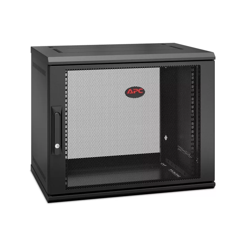 APC NetShelter WX AR109SH4 - 9U, 19 tuuman patch-kaappi, seinäasennus, esikoottu, 400 mm syvä