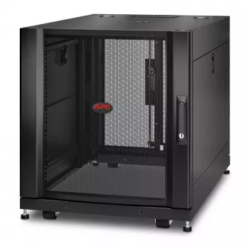 APC NetShelter SX -palvelinkaappi, 12U, musta, 658H x 600B x 900T mm