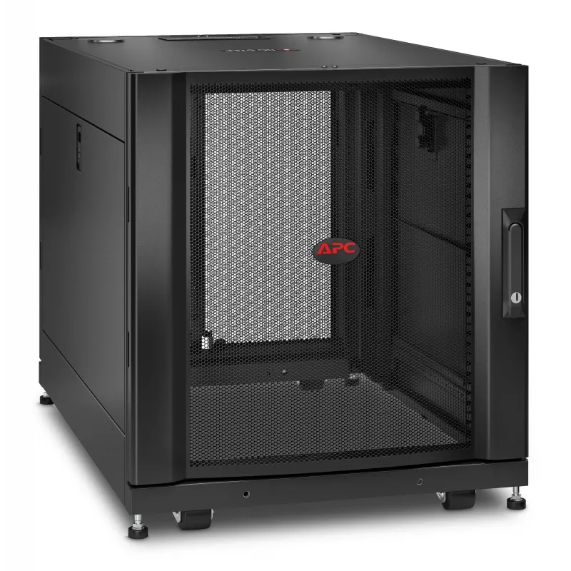 APC NetShelter SX -palvelinkaappi, 12U, musta, 658H x 600B x 900T mm