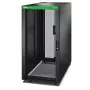 APC Easy Rack ER6402 24U 19" verkkokaappi, katto, sivupaneelit, pyörät, jalat, 4 kannatinta, ilman pohjaa, 600 x 1000 mm (L x S), musta