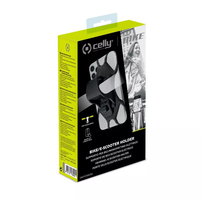Celly Swipe Bike passiivipidike matkapuhelin/älypuhelin musta