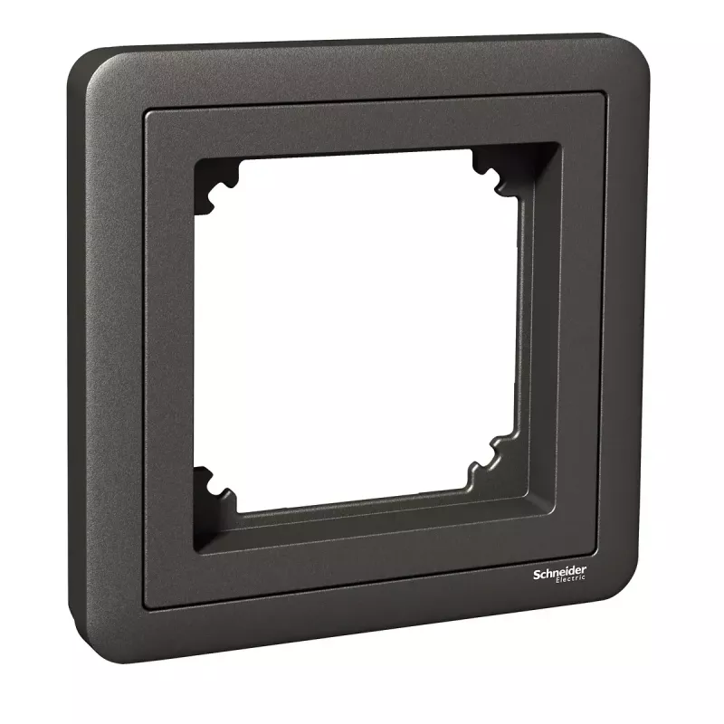 Schneider Electric Exxact 1-paikkainen kehys adapterilla 7, antrasiitti