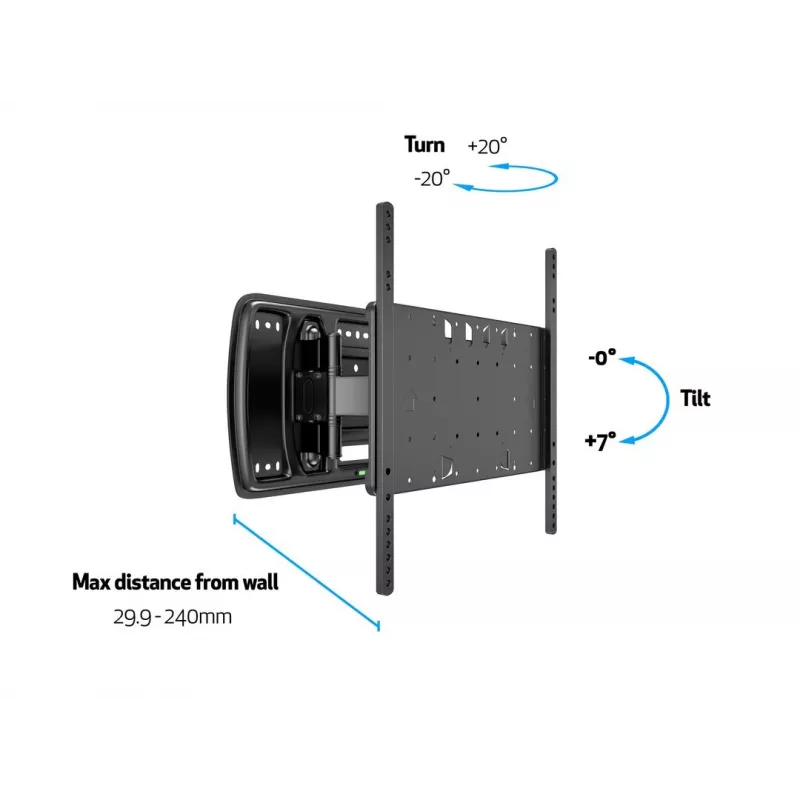 Teline Multibrackets M VESA Super ohut Tilt & Turn
