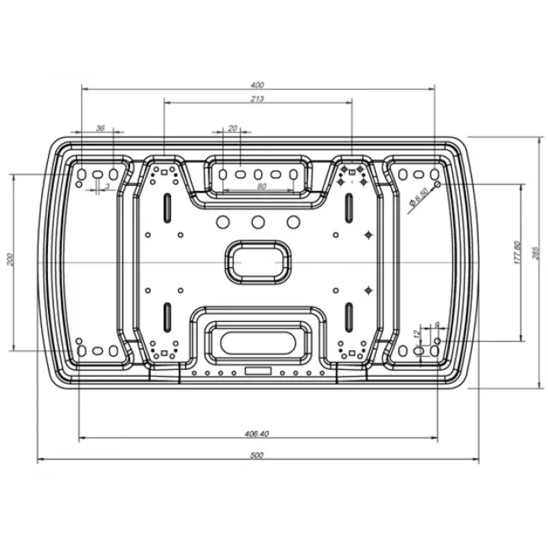 Teline Multibrackets M VESA Super ohut Tilt & Turn