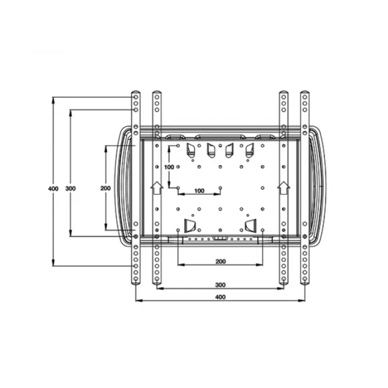 Teline Multibrackets M VESA Super ohut Tilt & Turn