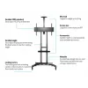 Multibrackets M Public lattiateline Basic 180 sis. hyllyn ja kameratelineen