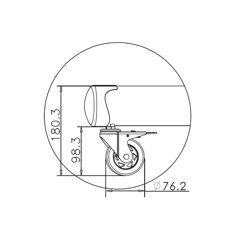 Multibrackets M Public lattiateline Basic 180 sis. hyllyn ja kameratelineen