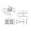 Mastokiinnitysteline Multibrackets M Universal Flexarm Pro 60 kg Heavy Duty musta