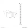 Kaapelikerääjä Neomounts ADS06-130WH ruuvikiinnitteinen, valkoinen, 130 mm