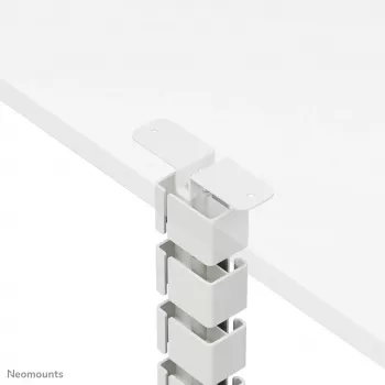 Kaapelikotelo Neomounts ADS06-133WH magneettinen valkoinen, ruuvattu sähköpöytien runkoihin