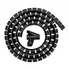 Kaapelinsuoja Neomounts ADS06-141BL Ø20 mm musta kaapelinhallintaan