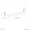 Kaapelikaukalo Neomounts ADS07-120BL puristettava yleinen, 120 mm leveys, musta