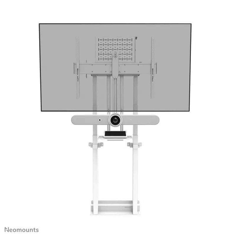 Neomounts AFL-875WH1 videopalkin ja multimedian asennussarja, kamera-/AV-hylly, sis. Logitech Rally Bar (Mini) -sovittimen, maks. 9 kg, teräs, valkoinen