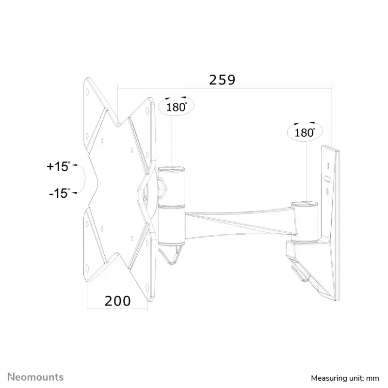 Neomounts FPMA-W825 monitori-/TV-seinäteline 10–40