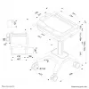 Multimediavaunu Neomounts MED-M200 alumiini valkoinen 1080 mm