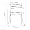 Neomounts NM-M1000WHITE TV-lattiateline 37–70