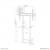 Neomounts moottoroitu seinäteline WL55-875WH1 110 kg 55–100