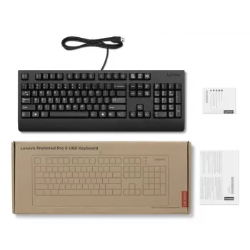 Lenovo Preferred Pro II USB-näppäimistö, pohjoismainen asettelu, musta