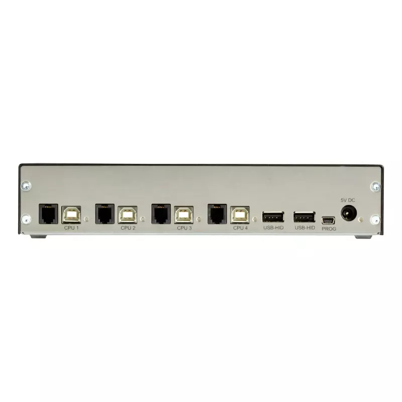 KVM-kytkin Black Box ACX1004A-HID2 USB-näppäimistö-hiiri musta