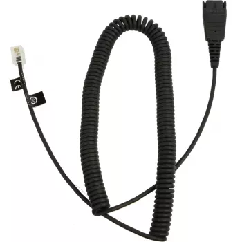Puhelinkaapeli Jabra 8800-01-06 QD Standard 0,5 m musta